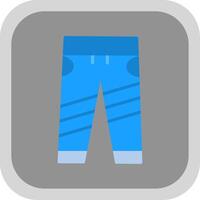 jeans vlak ronde hoek icoon ontwerp vector