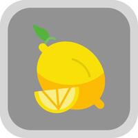 citroen vlak ronde hoek icoon ontwerp vector