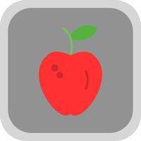 appel vlak ronde hoek icoon ontwerp vector