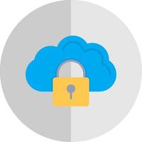 wolk veiligheid vlak schaal icoon ontwerp vector