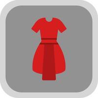 jurk vlak ronde hoek icoon ontwerp vector