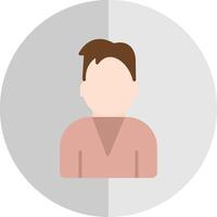persoon avatar vlak schaal icoon ontwerp vector