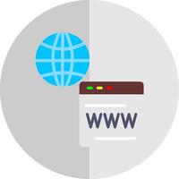 web Diensten vlak schaal icoon ontwerp vector
