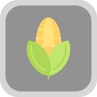 maïs vlak ronde hoek icoon ontwerp vector