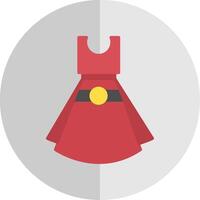 jurk vlak schaal icoon ontwerp vector