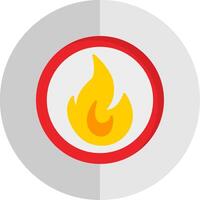 brand vlak schaal icoon ontwerp vector