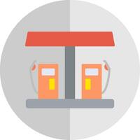 gas- station vlak schaal icoon ontwerp vector