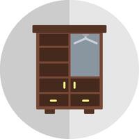 garderobe vlak schaal icoon ontwerp vector