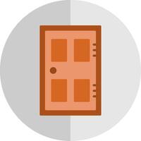 deur vlak schaal icoon ontwerp vector