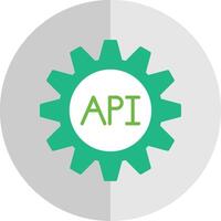 api vlak schaal icoon ontwerp vector