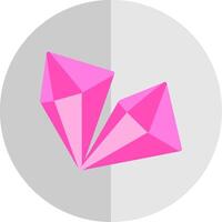 kristal vlak schaal icoon ontwerp vector