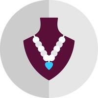 parel ketting vlak schaal icoon ontwerp vector