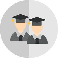 studenten vlak schaal icoon ontwerp vector