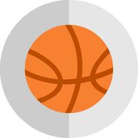 basketbal vlak schaal icoon ontwerp vector