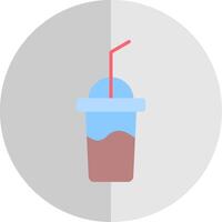 milkshake vlak schaal icoon ontwerp vector