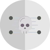 schedel vlak schaal icoon ontwerp vector