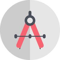 kompas vlak schaal icoon ontwerp vector