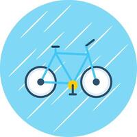 fiets vlak cirkel icoon ontwerp vector