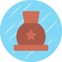pottenbakkerij vlak cirkel icoon ontwerp vector