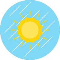 zon vlak cirkel icoon ontwerp vector