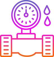 water meter lijn helling icoon ontwerp vector