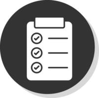 checklist vlak cirkel icoon ontwerp vector