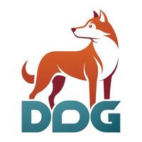 hond logo illustratie, nieuw modern stijl hond logo vector