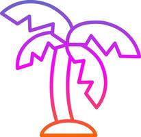 palm lijn helling icoon ontwerp vector