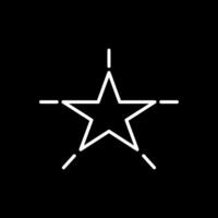 ster lijn omgekeerd icoon ontwerp vector