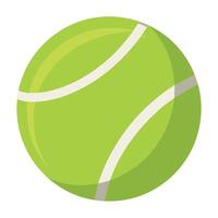 tennis bal vlak illustratie, illustratie vector