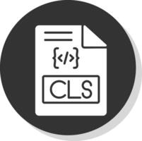 document glyph schaduw cirkel icoon ontwerp vector