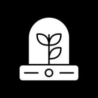 biologie glyph omgekeerd icoon ontwerp vector