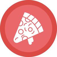 pizza plak glyph ten gevolge cirkel icoon ontwerp vector