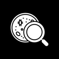 Petri schotel glyph omgekeerd icoon ontwerp vector