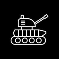 tank lijn omgekeerd icoon ontwerp vector