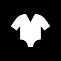 bodysuit glyph omgekeerd icoon ontwerp vector