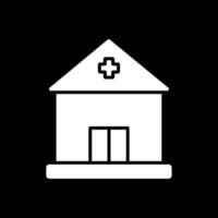 gebouw glyph omgekeerd icoon ontwerp vector