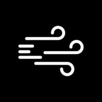 winderig glyph omgekeerd icoon ontwerp vector