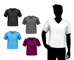 T-shirts heren set vector