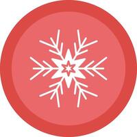 sneeuwvlok glyph ten gevolge cirkel icoon ontwerp vector