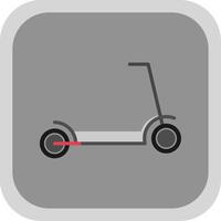 trap scooter vlak ronde hoek icoon ontwerp vector