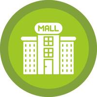 boodschappen doen winkelcentrum glyph ten gevolge cirkel icoon ontwerp vector