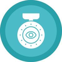 camera glyph ten gevolge cirkel icoon ontwerp vector