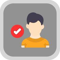 checklist vlak ronde hoek icoon ontwerp vector