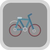 fiets vlak ronde hoek icoon ontwerp vector