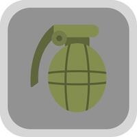 granaat vlak ronde hoek icoon ontwerp vector