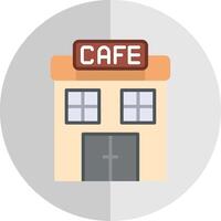 cafe vlak schaal icoon ontwerp vector