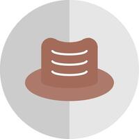 hoed vlak schaal icoon ontwerp vector