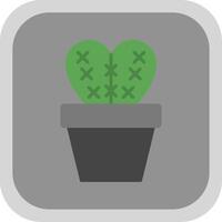 cactus vlak ronde hoek icoon ontwerp vector