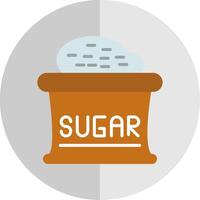 suiker vlak schaal icoon ontwerp vector